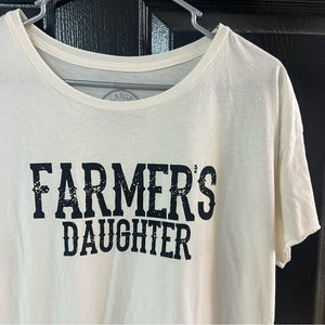 Turnrows Brand Farmers Daughter Graphic Tee Size Large