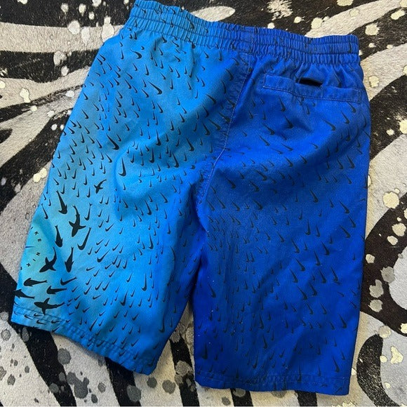 Nike Boys Blue Shark Board Shorts Size Youth Small