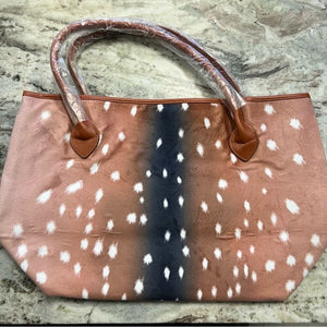 NWT Faux Deer Hide Tote Bag