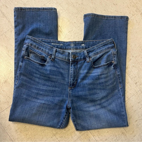 St. John’s Bay Bootcut Leg Denim Jeans Size 14 Petite