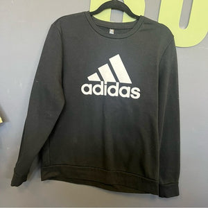 Adidas Golf Black Crew Neck Fleece Sweatshirt Large