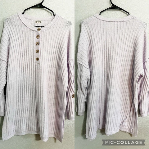 Free People Lavender Lounge Sweater