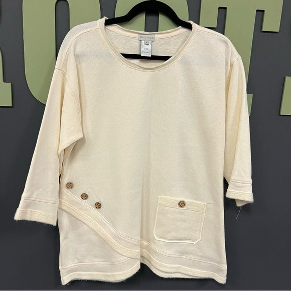 Multiples Ivory Pullover