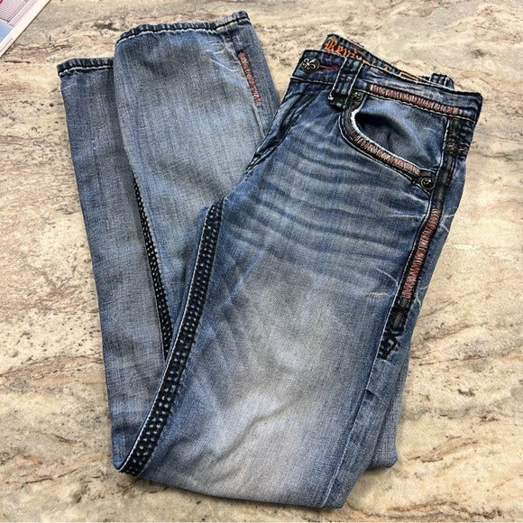 Rock Revival Fate Slim Bootcut Jeans Size 31