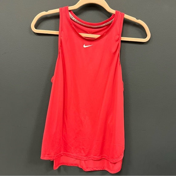 Nike Dri-Fit Red Athletic Workout Tank Top Size Medium