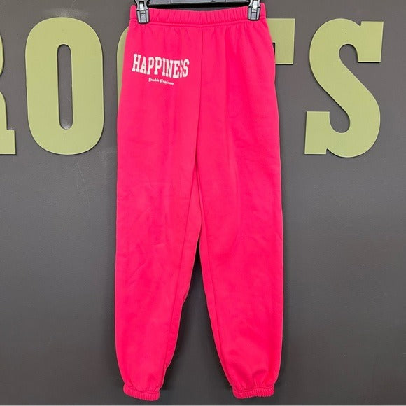 Hot Pink Happiness Sweatpants Size Small