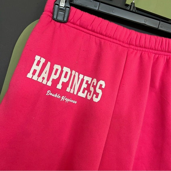 Hot Pink Happiness Sweatpants Size Small