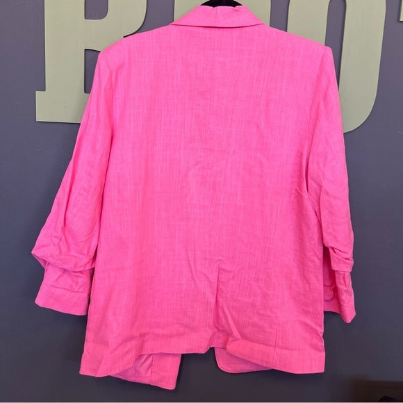 NWT ee:some Pink Blazer Business Casual Jacket Size Large