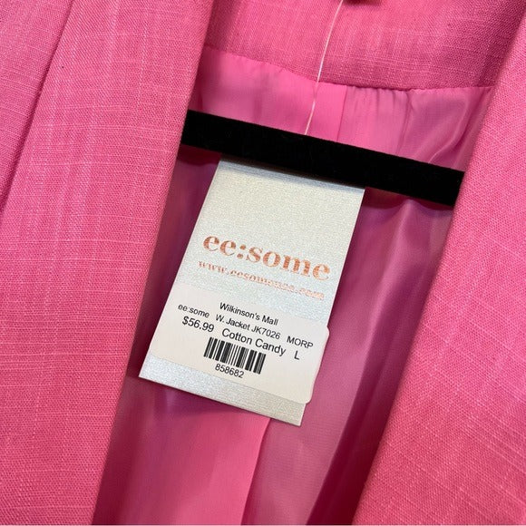 NWT ee:some Pink Blazer Business Casual Jacket Size Large