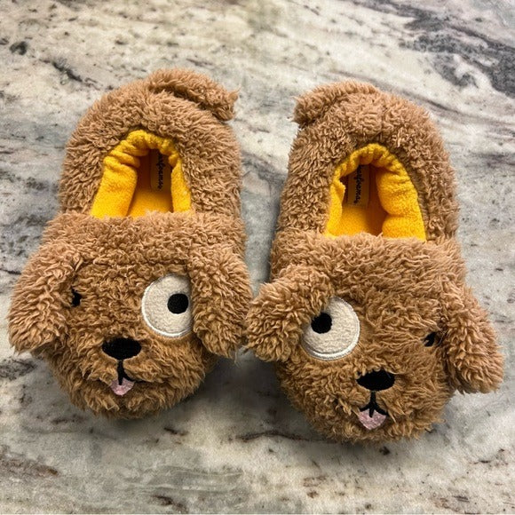 Dear Foams Fuzzy Doggy Slippers Size Toddler 11/12