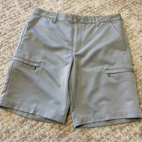 Izod Golf Men's Straight Gray Shorts Size 36