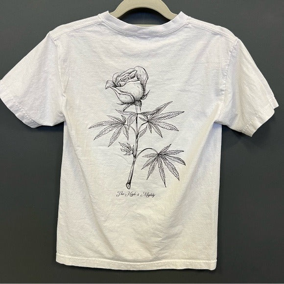 The High & Mighty Rose Short Sleeve Graphic Tee Size Small