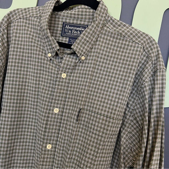 Abercrombie & Fitch Plaid Button Down Size XL