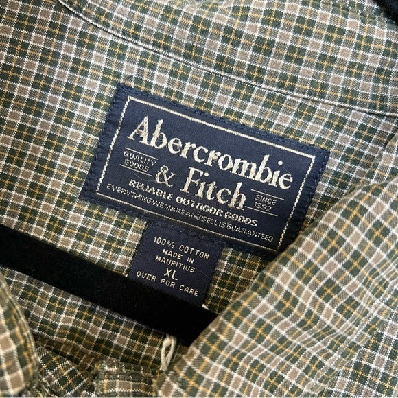 Abercrombie & Fitch Plaid Button Down Size XL