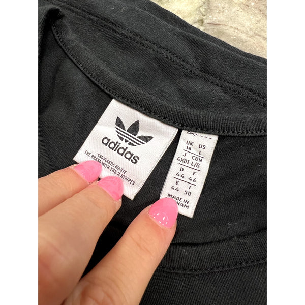 Adidas Black Cotton Athletic Dress Size Large
