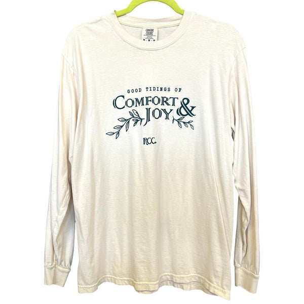 Good Tidings Christmas L/S Comfort Colors Tee Medium