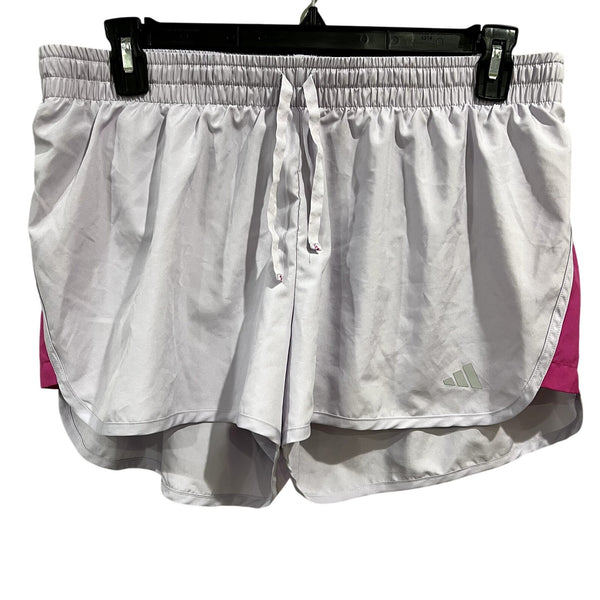 Adidas Purple + Pink Slim Fit Lined Runnings Shorts XL