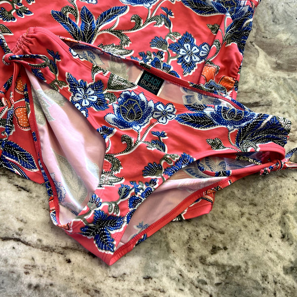 Motherhood Maternity Beach Bump Tankini Two Piece Floral Swimsuit Medium