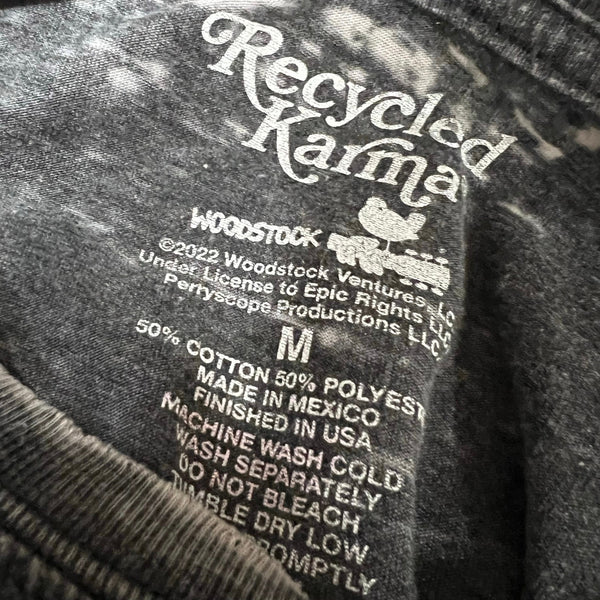Recycled Karma Woodstock Music Festival Burnout Graphic Tee Size Medium