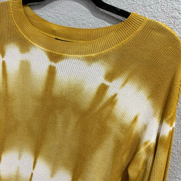 NWT Velvet Heart Golden Tie Dye Crew Neck Sweater XSmall