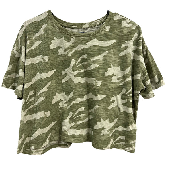 Old Navy Women's Camo Crop Tee Size Large