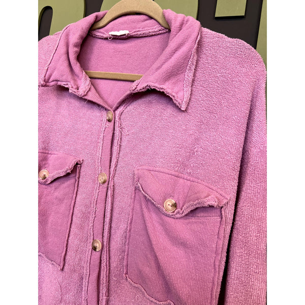 Women's Light Purple Shacket Size Medium