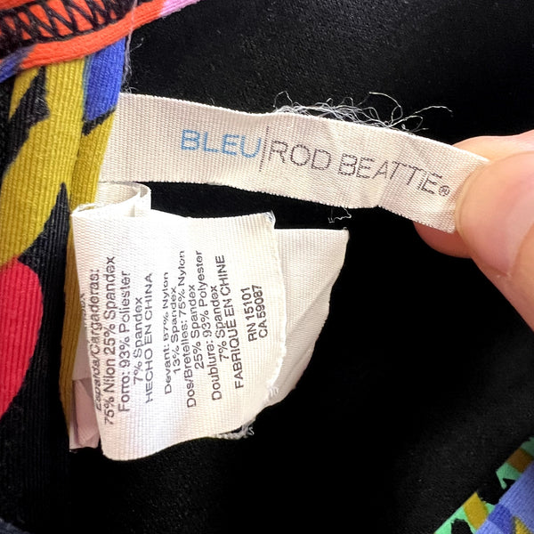 Bleu Rod Beattie Multicolor Tropical Two Piece Bikini Size 8 (38D)