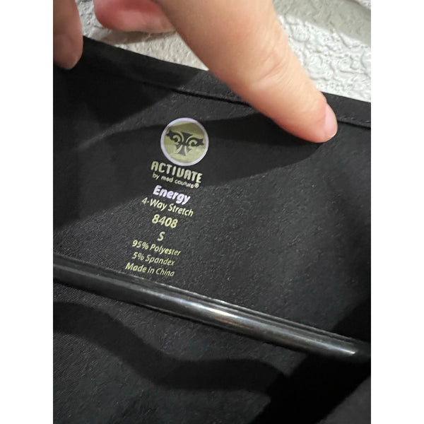 Activate by Med Couture Energy Black Scrub Set Size Small