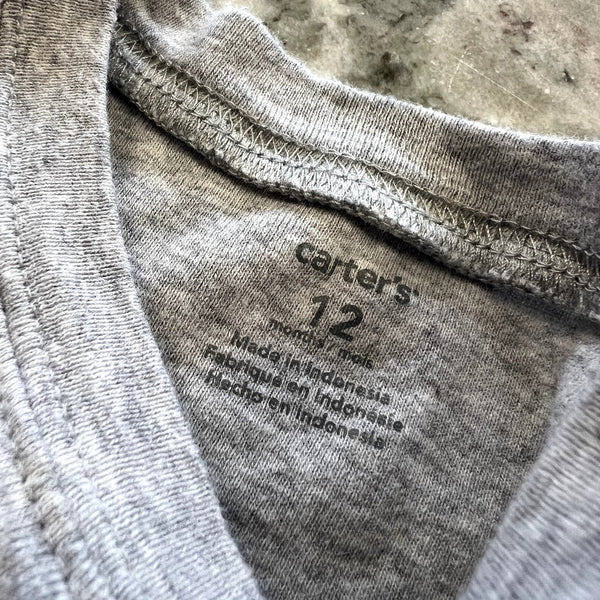 Mommy's Lucky Charm Gray One Piece Size 12 Mo