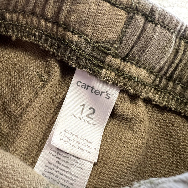 Carter's Camo Cotton Shorts Size 12 Mo