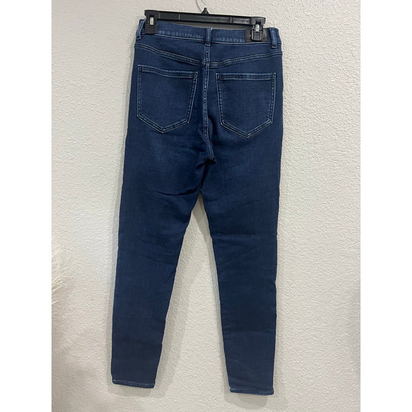 Express High Rise Dark Wash Skinny Jeans Size 8