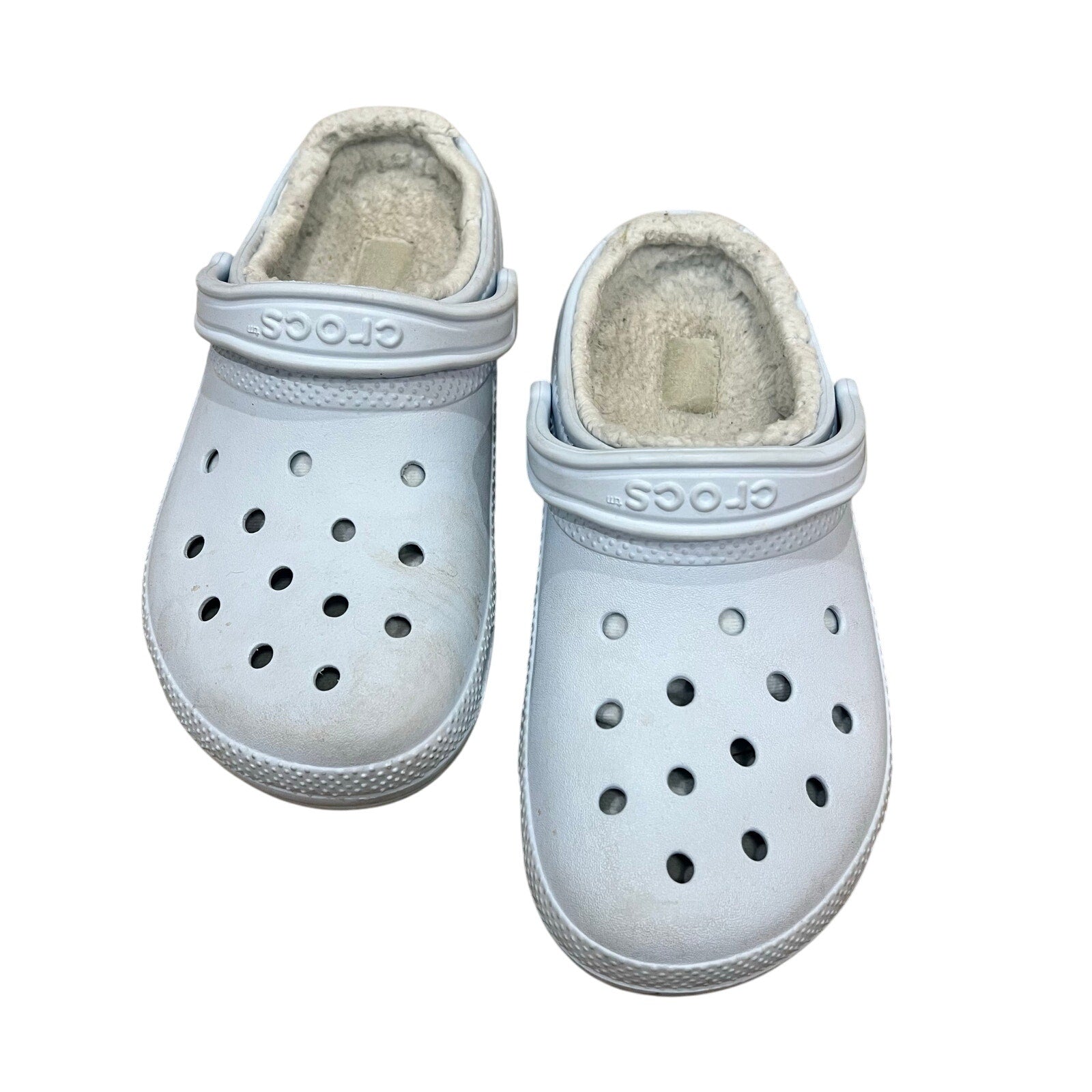 Crocs Light Blue Sherpa Lined Size 9
