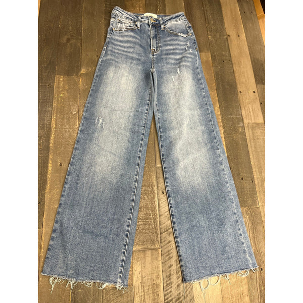 Risen Jeans Wide Leg Light Wash Jeans Size 3