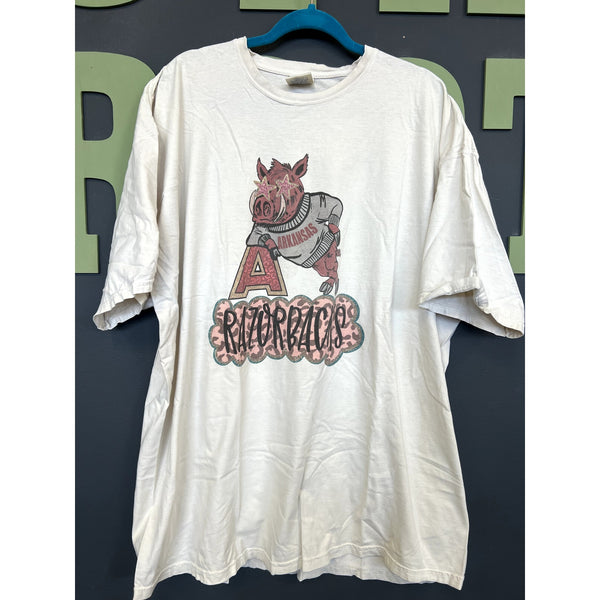 Arkansas Razorbacks Comfort Wash Graphic Tee Size 3XL