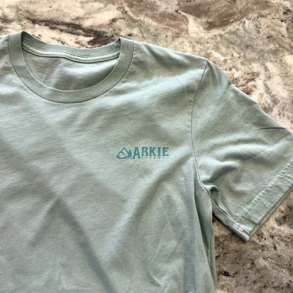 Arkie Apparel Buffalo River Volkswagon Light Blue Men's Graphic Tee Small