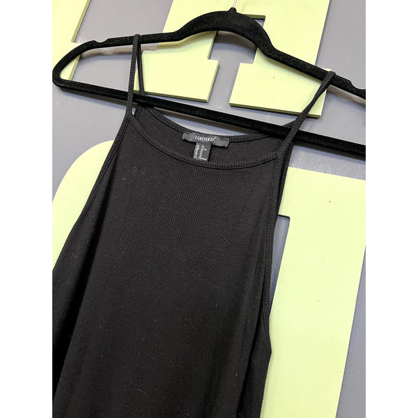 Forever 21 Ribbed Spaghetti Strap Fitted Maxi Dress Size XL