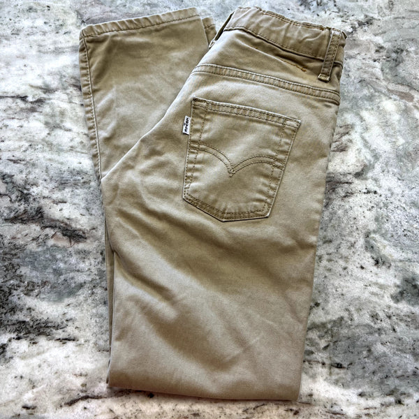 Levi's 511 Slim Boys Khaki Jeans Size 10