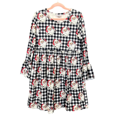 Girls Santa Ruffle Dress Size 8/9