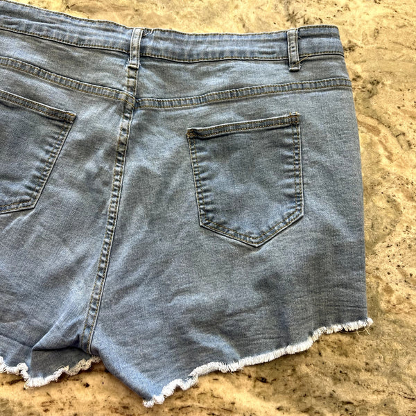 Women's Distressed Denim Shorts Size 4XL