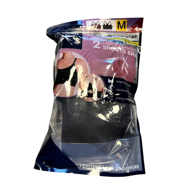 NEW Reebok Pack of 2 Sports Bras Medium