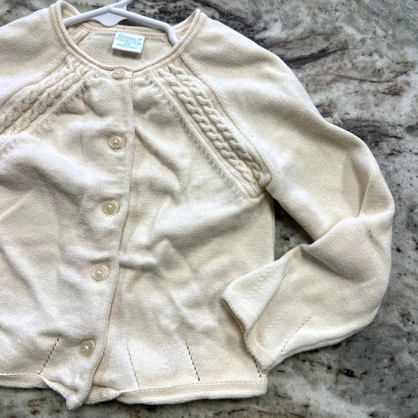 Edgehill Collection Vintage Cream Toddlers Cardigan Size 2T