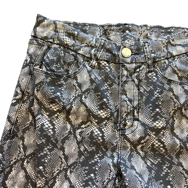Seven 7 Gray Snake Print Women's Skinny Jeans Size 10