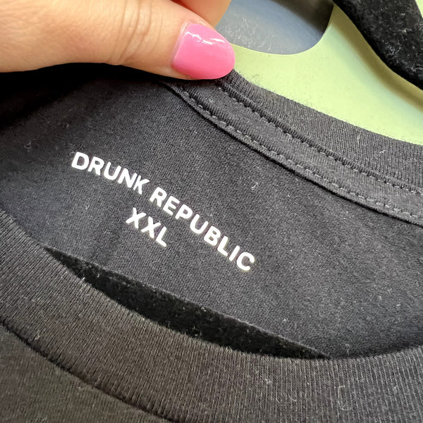 Drunk Republic "I Didn't Vote for This" Black Graphic Tee XXL