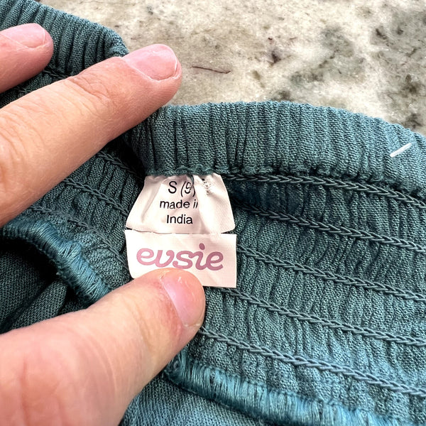 Girls Teal Ruffle Skort Size Small