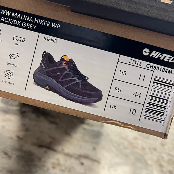 NEW IN BOX Hi-Tec Mauna Low Top men's Hiking Shoes OrthoLite Size 11