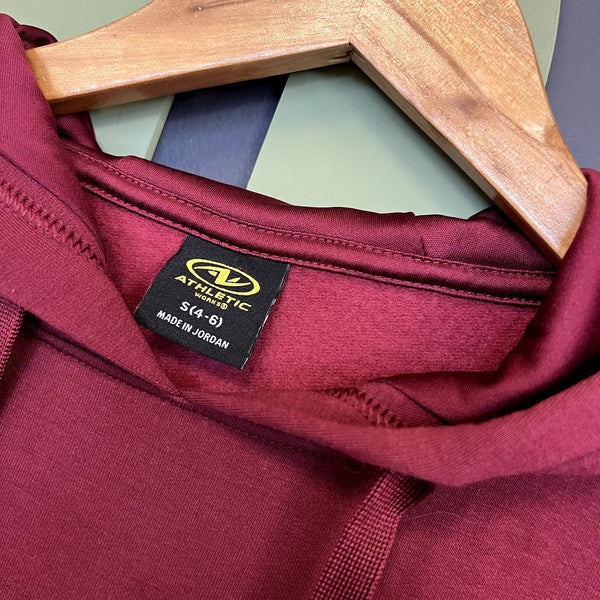 Athletic Works Maroon Jogger + Hoodie Lounge Set XS/S