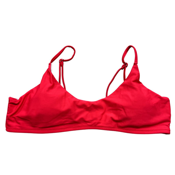 Women's Red Bikini Top Size Large