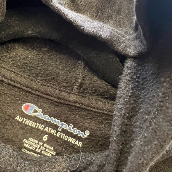 Champion Boys Black Hoodie Size 6