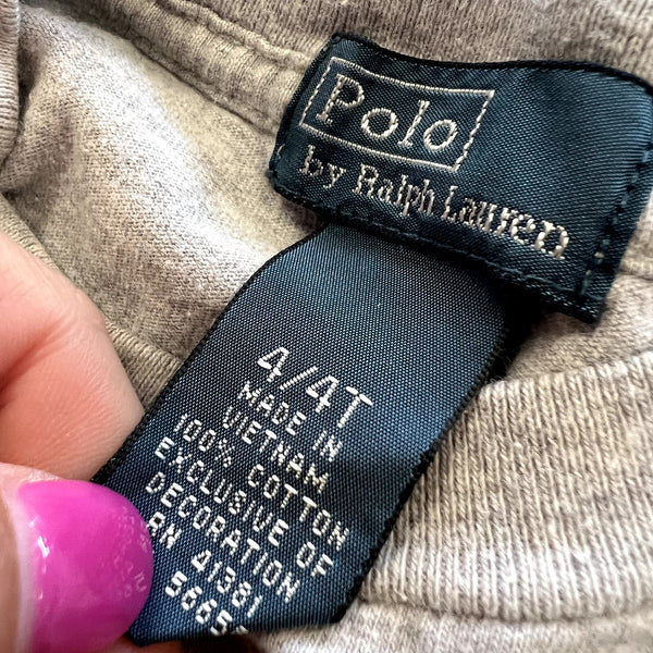 Polo Ralph Lauren Gray Logo Top Size 4T