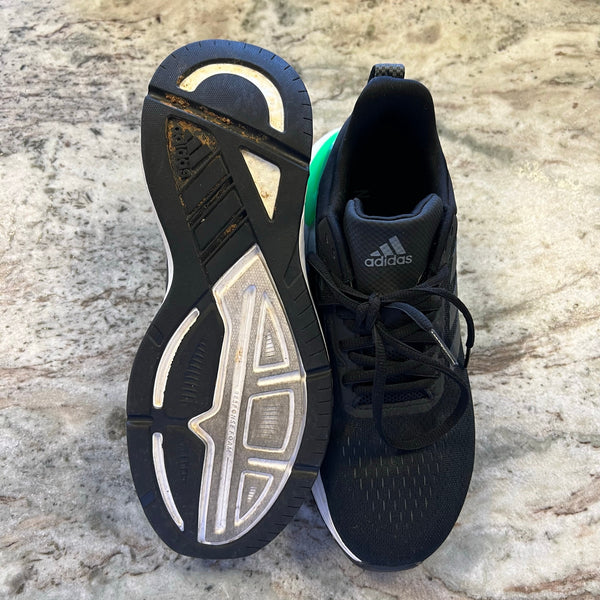 Adidas Response Super 2.0 Black + Green Running Sneakers Men's Size 8
